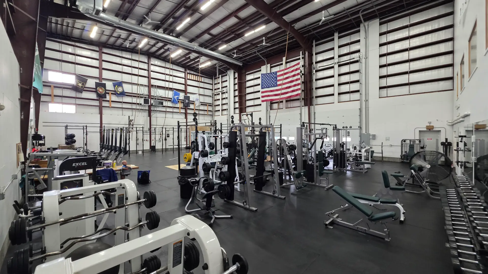 Full view of the 7,200 sq. ft. training floor at O.N. Athletics in Groton, CT